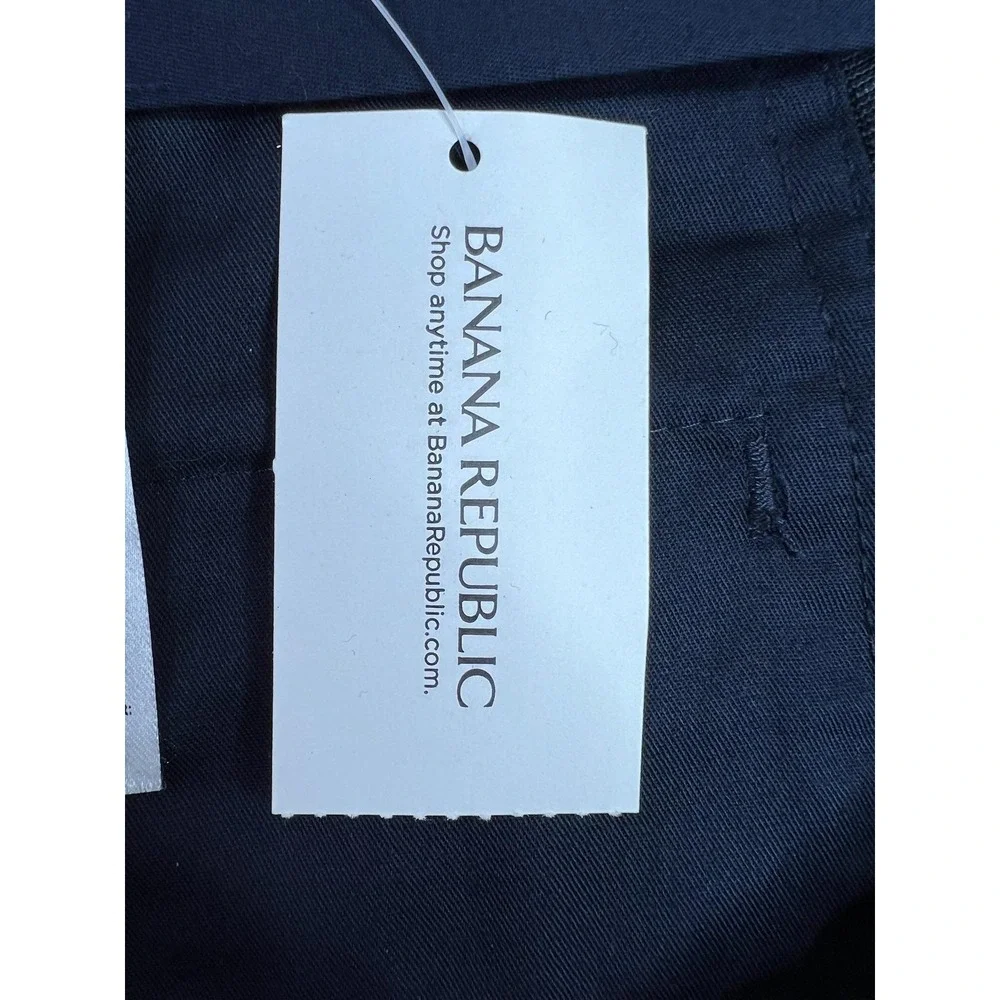 Banana Republic Dress Pants Mens 33x32 Blue Performance Wool Slim Fit NEW